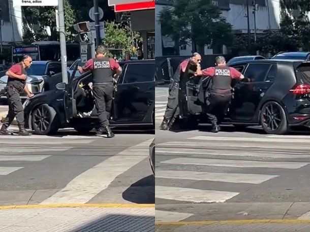 Video: un conductor atropelló a policías y se dio a la fuga en Villa Urquiza