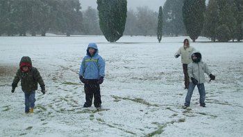 Nieve en Buenos Aires.