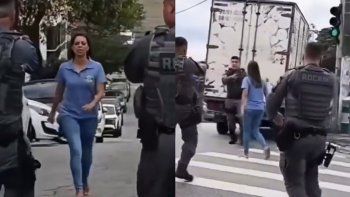 Contenido sensible: un policía de Brasil mató de un tiro a una mujer que estaba en un presunto brote psicótico Contenido sensible: un policía de Brasil mató de un tiro a una mujer que estaba en un presunto brote psicótico