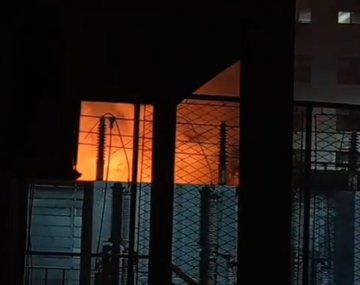 Incendio y apagón en Caballito