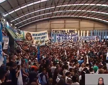 Cristina Kirchner participó del acto de campaña de Axel Kicillof