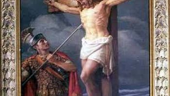 El centurión romano San Longinos dio testimonio de que el Mesías, era el hijo de Dios. El centurión romano San Longinos dio testimonio de que el Mesías, era el hijo de Dios.