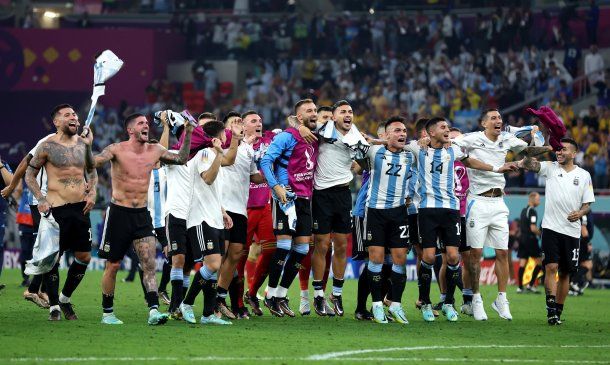 ¡Es un sentimiento, no puedo parar!: el festejo de Argentina por el pase a cuartos