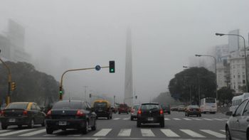 Un clima cargado de neblinas en Buenos Aires. Un clima cargado de neblinas en Buenos Aires.