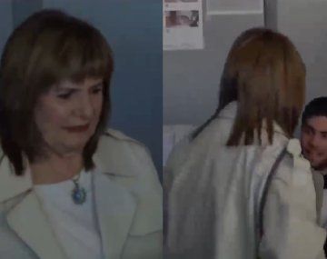 Patricia Bullrich votando.