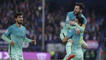 Con un gol de Messi, Barcelona le ganó al Atlético Madrid Con un gol de Messi, Barcelona le ganó al Atlético Madrid