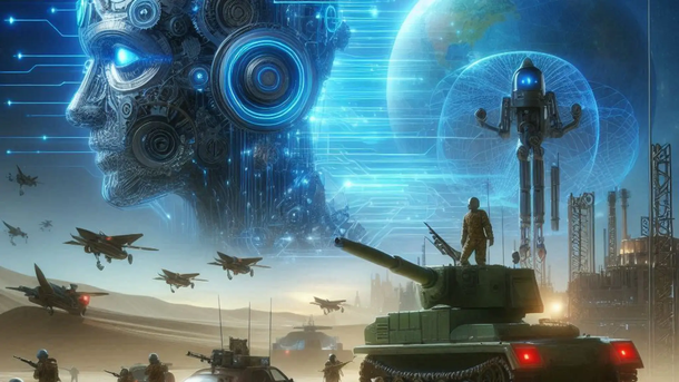 Como&nbsp; sería una guerra sin humanos segun la IA