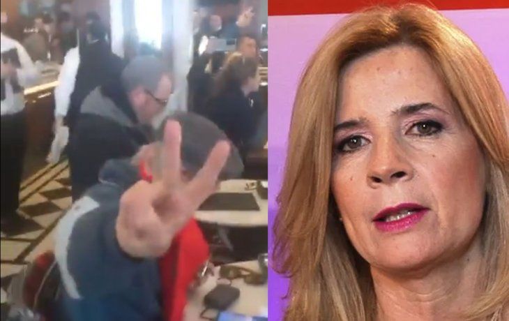El mal momento de Mercedes Ninci en la marcha por Cristina Kirchner: le recordaron que es militante macrista
