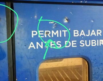 Imagen que se aportó a la causa respecto de los ataques sufridos durante agosto y septiembre en el tren San Martín.