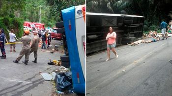 tragedia en brasil: al menos catorce muertos en un accidente de transito tragedia en brasil: al menos catorce muertos en un accidente de transito