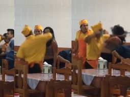 VIDEO: Cobarde ataque a piñas de un empleado de un restaurante a una mujer
