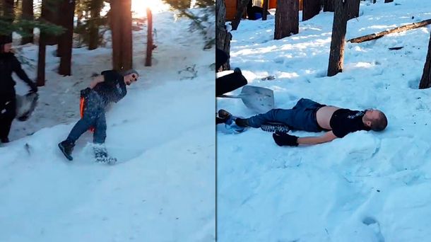 Se dio un terrible golpe y se salvó de milagro