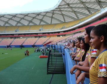 Equipo de fútbol femenino Manicoré - Crédito: Mario Dantas