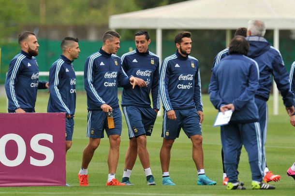 Las mejores imágenes del entrenamiento de la Selección argentina
