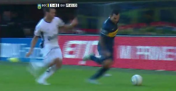 VIDEO: Mirá la gambeta de Tevez que levantó a toda La Bombonera