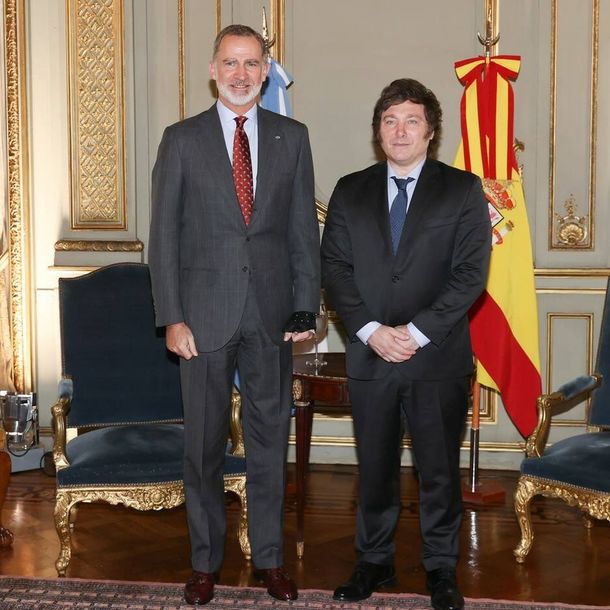 Milei y el Rey Felipe Milei y el Rey Felipe