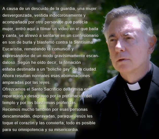 El arzobispo de La Plata dijo que los gays son abominaciones amparadas por las leyes
