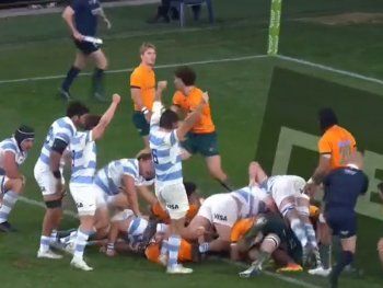 Así fue el agónico try que le dio el triunfo a Los Pumas ante Australia