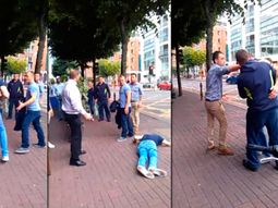 Un patovica noqueó a dos borrachos