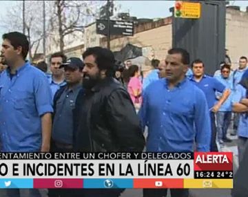 Línea 60: choque entre choferes y delegados