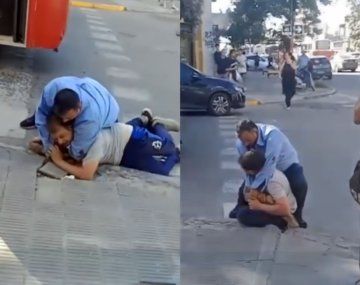 La Plata: un colectivero surtió a un motociclista que lo increpó