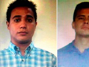 Éstos son dos de los prófugos que robaron un banco en General Rodríguez