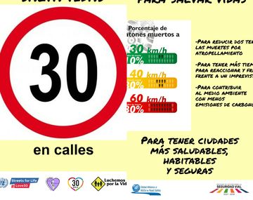 Proyecto de ley quiere que la máxima en calle sea 30 Km/h