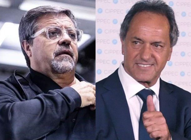 Caruso Lombardi y Daniel Scioli.