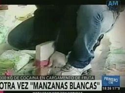 descubren 300 kilos de cocaina en manzanas descubren 300 kilos de cocaina en manzanas