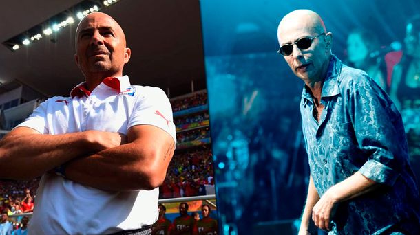 Jorge Sampaoli no oculta su fanatismo por el Indio Solari