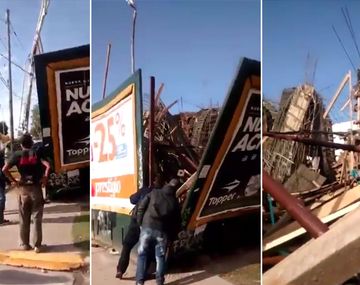 Se derrumbó obra en construcción en Avellaneda:  hay cinco heridos