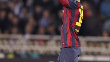 con dos goles, messi supero un nuevo record en la liga con dos goles, messi supero un nuevo record en la liga