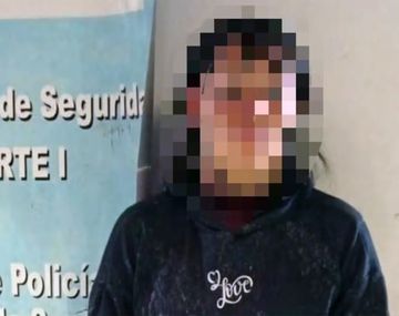 La detenida: tía del nene víctima de un balazo.