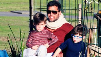 Ricky Martin, junto a sus hijos Matteo y Valentino Ricky Martin, junto a sus hijos Matteo y Valentino