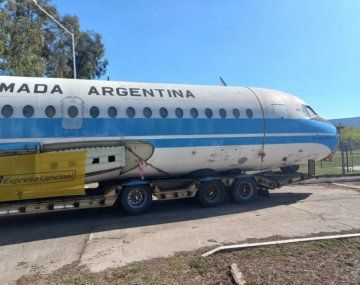 Rescataron avión histórico de la Guerra de las Malvinas