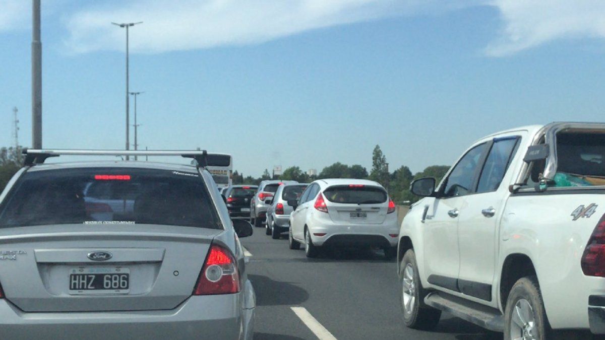 Ruta 2 hacia la costa colapsada.