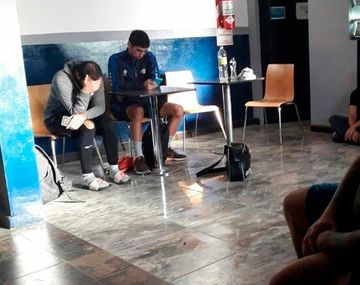 Los futbolistas Pablo y Hugo Barrientos