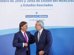 Los presidentes Luis Lacalle Pou y Alberto Fernández. Los presidentes Luis Lacalle Pou y Alberto Fernández.