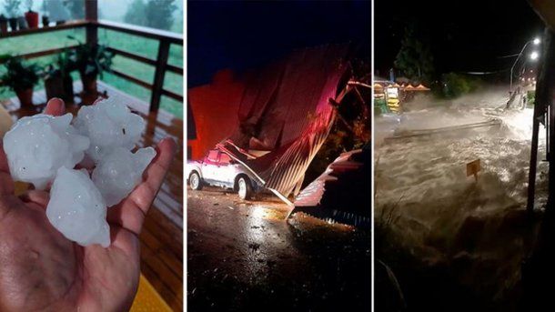 Brutal temporal en Córdoba: la lluvia y el granizo provocaron destrozos en varios puntos de la provincia
