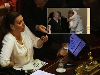 Poca sensibilidad: Michetti frenó la celebración de la familia de Justina por la ley