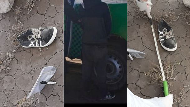 Las fotos de la zapatilla de Facundo Astudillo Castro que hallaron cerca del cuerpo