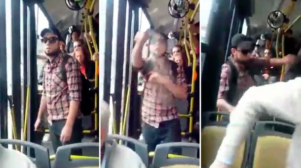 El Panadero del 34: lo acusaban de manosear chicas en el colectivo y se defendió con gas pimienta