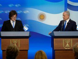 Javier Milei y Benjamin Netanyahu en Israel. Javier Milei y Benjamin Netanyahu en Israel.