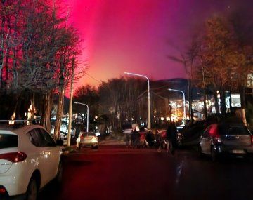 Una tormenta solar provocó asombrosas auroras australes en Ushuaia
