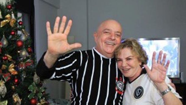 Lula con camiseta de Corinthians