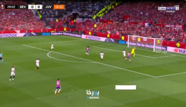 El gol que erró Ángel Di María en Sevilla-Juventus