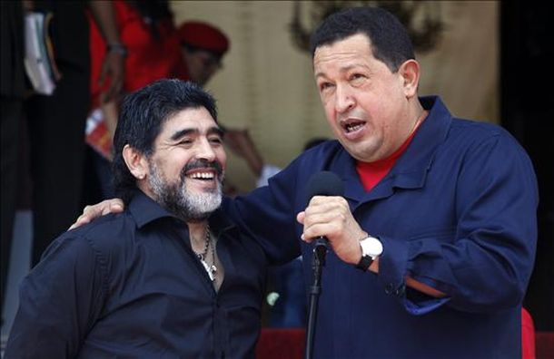 Chavez y Maradona