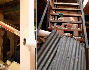 Explosión y derrumbe en un edificio de Mar del Plata: dos heridos