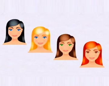El color de tu pelo revelará qué tipo de persona sos