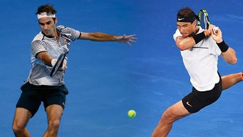 Nadal y Federer en la final del Abierto de Australia Nadal y Federer en la final del Abierto de Australia